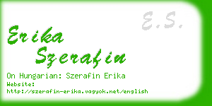 erika szerafin business card